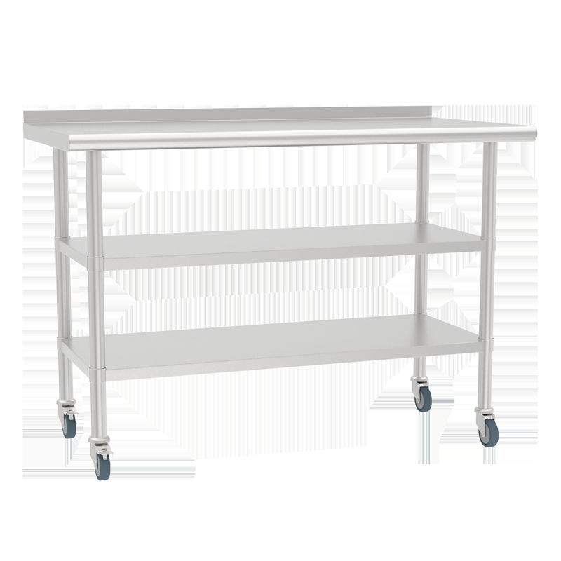 Table For Heavy Machine Commercial Heavy Duty Stainless Steel Table With Caster Wheels NSF ...